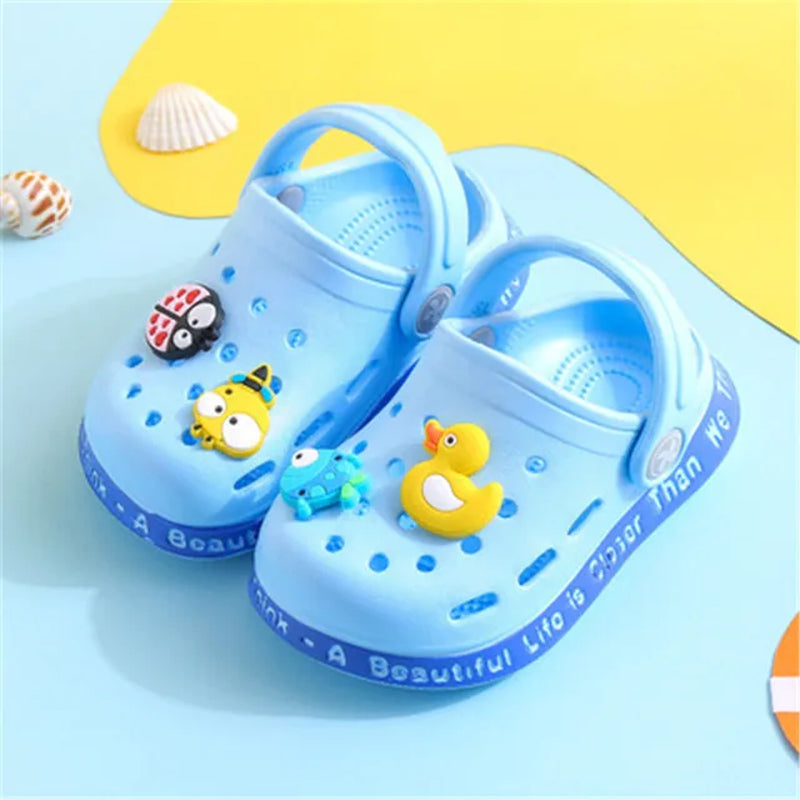 Summer New Baby Hole Shoes 2022 Children Nice Non -Slip Soft Floor Old Boys Girl Beach Sandals 1 -5 Years