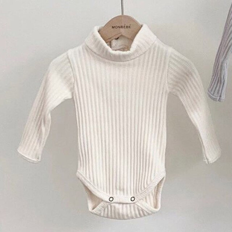 Turtleneck Infant Baby Boys Bodysuit Toddler Girl Jumpsuit Clothing