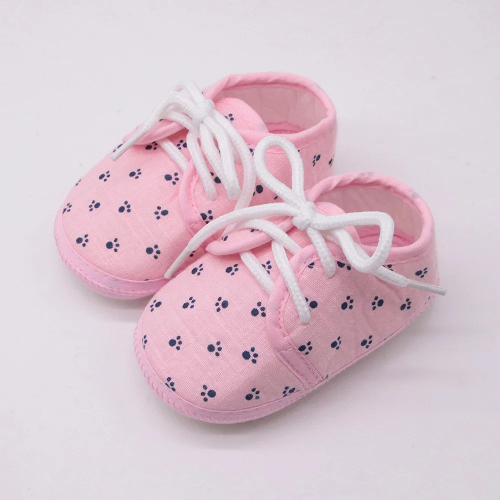 2020 Summer Newborn Shoes Baby Girls Shoes Letter Footprint Plaid Anti-Slip Footwear Crib Shoes Baby Boy Small Toddler Shoes