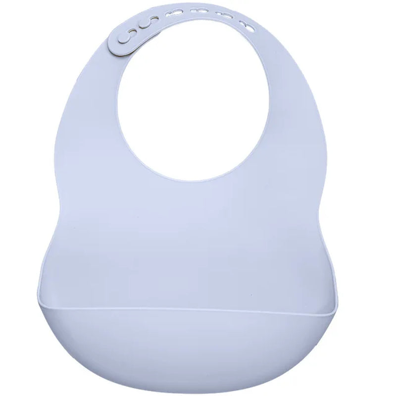 Dropshipping Centre Baby Bib Adjustable Feeding Solid Food Waterproof Saliva Newborn Soft Edible Silicone Saliva Towel