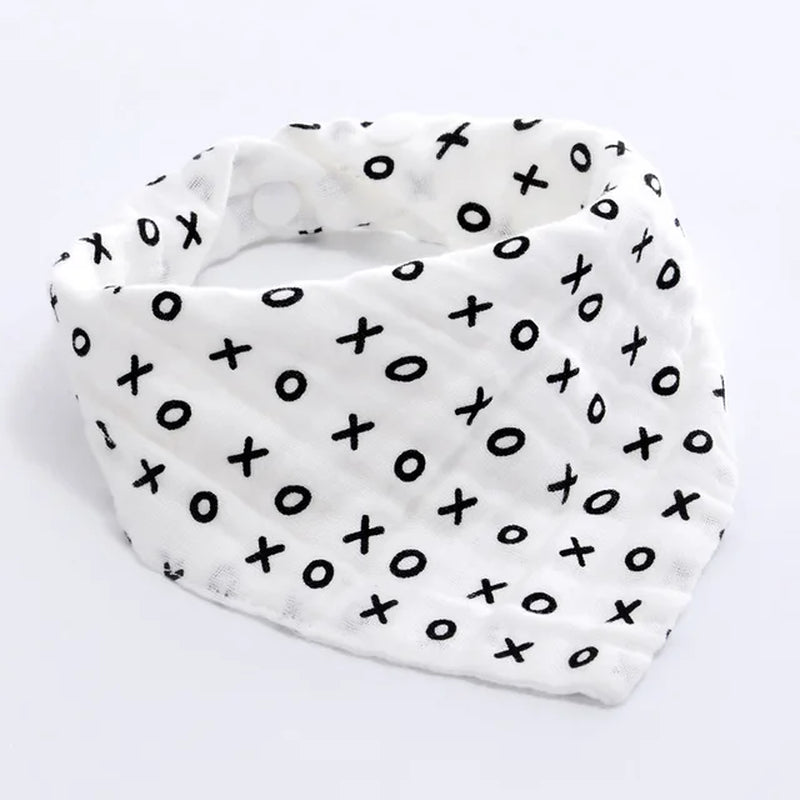 5Pcs/Lot Musiln Cotton Baby Bibs 4 Layers Girls Boys Babador Bandana Bibs Bebe Triangle Feeding Burp Cloth Bebe Collar Scarf