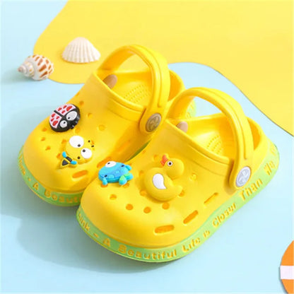 Summer New Baby Hole Shoes 2022 Children Nice Non -Slip Soft Floor Old Boys Girl Beach Sandals 1 -5 Years