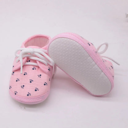 2020 Summer Newborn Shoes Baby Girls Shoes Letter Footprint Plaid Anti-Slip Footwear Crib Shoes Baby Boy Small Toddler Shoes