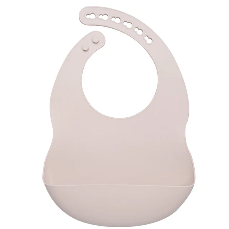 Dropshipping Centre Baby Bib Adjustable Feeding Solid Food Waterproof Saliva Newborn Soft Edible Silicone Saliva Towel